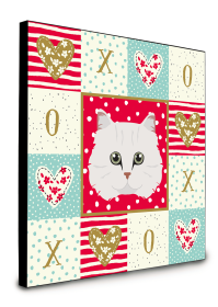 Door Hanging Prints (Color: Chinchilla Persian Longhair - Cat Face, size: 8 x 8)
