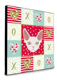 Door Hanging Prints (Color: Devon Rex - Cat Face, size: 8 x 8)
