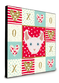 Door Hanging Prints (Color: Dwelf - Cat Face, size: 8 x 8)