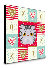 Door Hanging Prints (Color: Foldex Exotic Fold - Cat Face, size: 8 x 8)