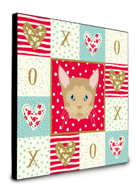 Door Hanging Prints (Color: German Rex - Cat Face, size: 8 x 8)