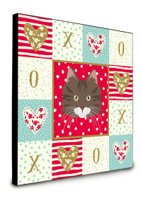 Door Hanging Prints (Color: Norwegian Forest - Cat Face, size: 8 x 8)