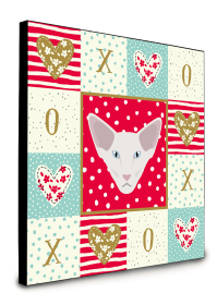 Door Hanging Prints (Color: Oriental Longhair - Cat Face, size: 8 x 8)