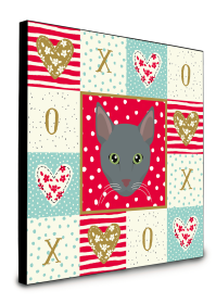 Door Hanging Prints (Color: Raas - Cat Face, size: 8 x 8)