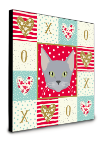 Door Hanging Prints (Color: Russian Blue - Cat Face, size: 8 x 8)