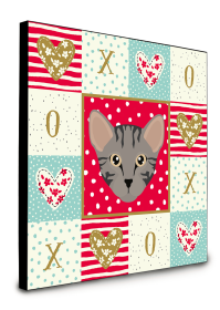 Door Hanging Prints (Color: Safari - Cat Face, size: 8 x 8)