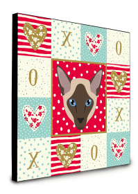 Door Hanging Prints (Color: Siamese Modern - Cat Face, size: 8 x 8)