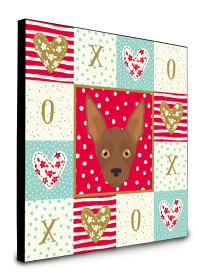 Door Hanging Prints (Color: Abyssinian Sand Terrier - Dog Face, size: 8 x 8)