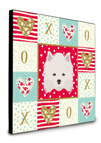 Door Hanging Prints (Color: American Eskimo - Dog Face, size: 8 x 8)