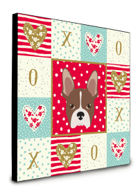 Door Hanging Prints (Color: Boston Terrier - Dog Face, size: 8 x 8)