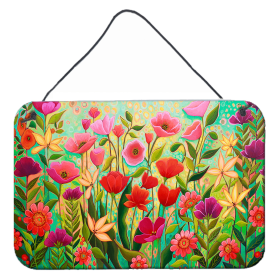 Multi Themed Door Hanging Prints (Color: Wild Beauty Flowers, size: 8 x 12)