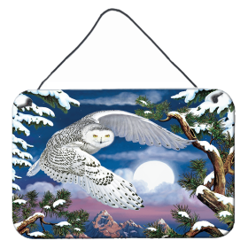Multi Themed Door Hanging Prints (Color: Snowy Owl, size: 8 x 12)