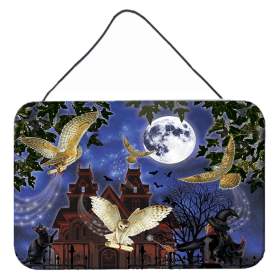 Multi Themed Door Hanging Prints (Color: Halloween Owl Express, size: 8 x 12)