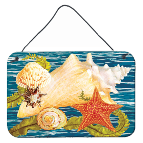 Multi Themed Door Hanging Prints (Color: Conch Starfish And Cockle II, size: 8 x 12)