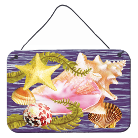 Multi Themed Door Hanging Prints (Color: Conch And Starfish, size: 8 x 12)