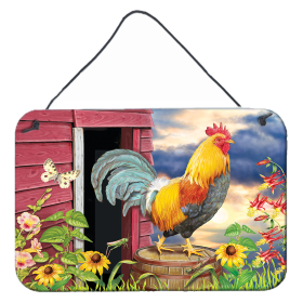 Multi Themed Door Hanging Prints (Color: Rooster Barnyard Morning, size: 8 x 12)
