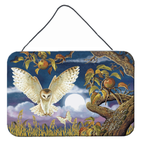 Multi Themed Door Hanging Prints (Color: Barn Owl In The Apple Orchard, size: 8 x 12)