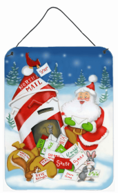 Multi Themed Door Hanging Prints (Color: Santa Claus Mail Call, size: 12 x 16)