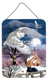 Multi Themed Door Hanging Prints (Color: Owl Halloween Moon, size: 12 x 16)