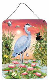 Multi Themed Door Hanging Prints (Color: Great Blue Heron, size: 12 x 16)