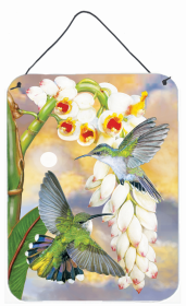 Multi Themed Door Hanging Prints (Color: Antillaen Hummingbirds Shell Ginger, size: 12 x 16)
