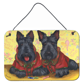 Multi Themed Door Hanging Prints (Color: Scottish Terrier Scotties Rule, size: 8 x 12)