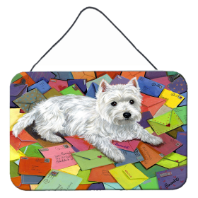 Multi Themed Door Hanging Prints (Color: Westie Zoe's Mail, size: 8 x 12)
