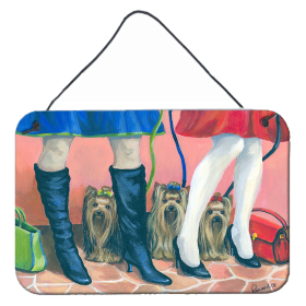 Multi Themed Door Hanging Prints (Color: Yorkie on the Go, size: 8 x 12)