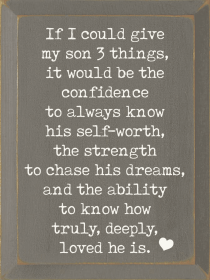 If I could give my son 3 things (Color: Old Anchor Gray)