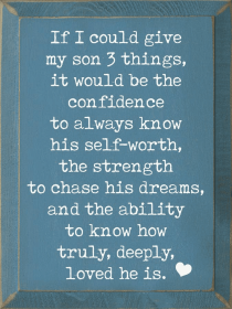 If I could give my son 3 things (Color: Old Williamsburg Blue)