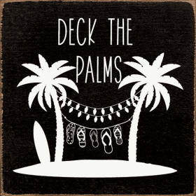 Deck the palms (Color: Old Black)