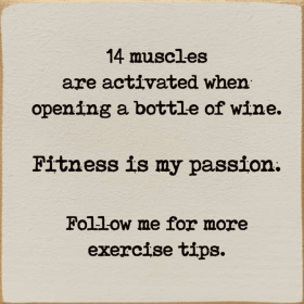 14 Muscles Are Activated When Opening A Bottle Of Wine (Color: Ivory)
