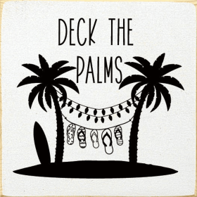 Deck the palms (Color: Old Cottage White)
