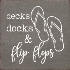 Decks Docks & Flip Flops (Color: Anchor Gray)