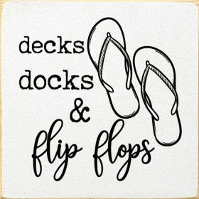 Decks Docks & Flip Flops (Color: Cottage White)