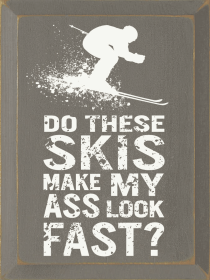 Do these skies make my ass look fast (Color: Old Anchor Gray)