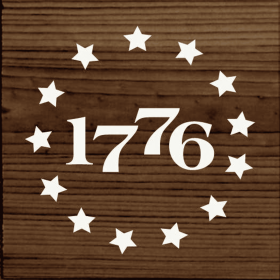 1776 - Stars (Color: Walnut)