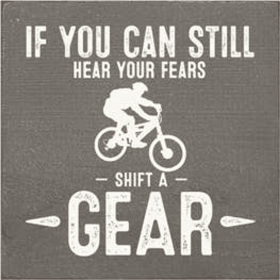 If You Can Still Hear Your Fears Wood Sign (Color: Old Anchor Gray)