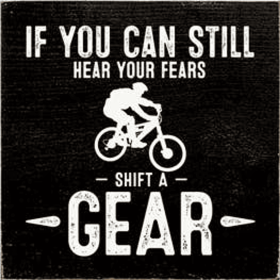 If You Can Still Hear Your Fears Wood Sign (Color: Old Black)