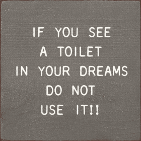 If You See A Toilet In Your Dreams Do Not Use It!! (Color: Old Anchor Gray)