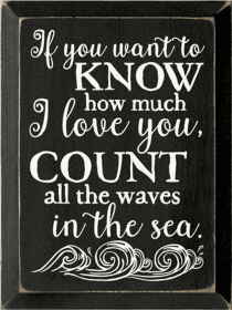 If you Want to Know Ocean Waves Wood Sign (Color: Old Black)