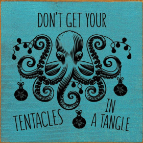Don't Get Your Tentacles in a Tangle (Color: Old Turquoise)