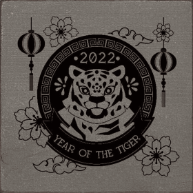 2022 Year Of The Tiger (Color: Anchor Gray)