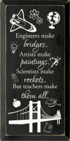 Engineers make bridges. Artists make paintings... (Color: Black)