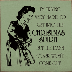 I'm trying very hard to get into the Christmas spirit but... (Color: Old Sage)