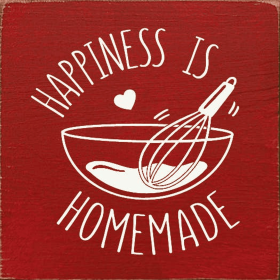 Happiness Is Homemade (Color: Red)