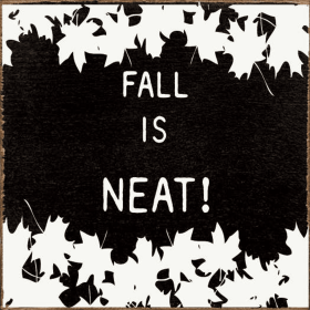 Fall is Neat (Color: Black/Cott)
