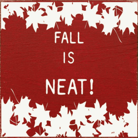Fall is Neat (Color: Red/Cott)