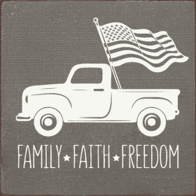 Family - Faith - Freedom Truck (Color: Anchor Gray)