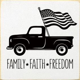 Family - Faith - Freedom Truck (Color: Cottage White)
